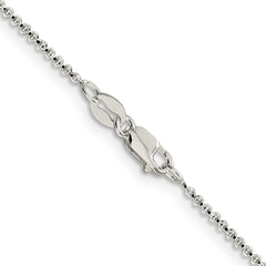 Sterling Silver 1.4mm Polished Rolo Chain