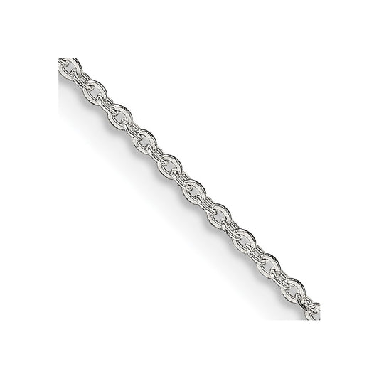 Sterling Silver 1mm Flat Cable Chain