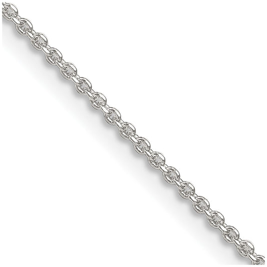 Sterling Silver 1.40mm Diamond-cut Cable Chain
