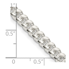 Sterling Silver 5mm Domed Curb Chain