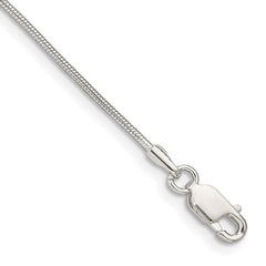 Sterling Silver 1mm Round Snake Chain