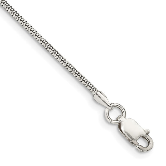 Sterling Silver 1.5mm Round Snake Chain