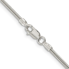 Sterling Silver 1.6mm Round Snake Chain