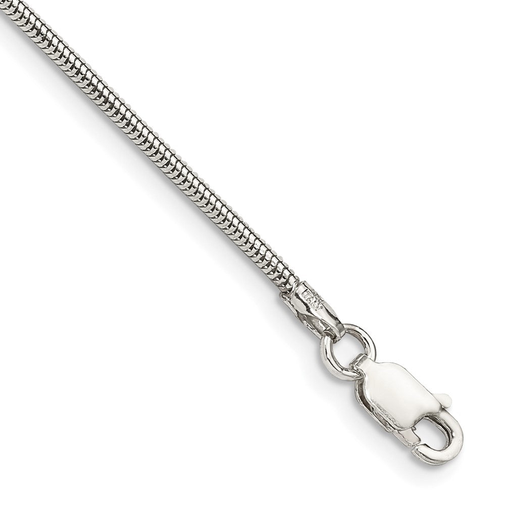 Sterling Silver 1.6mm Round Snake Chain