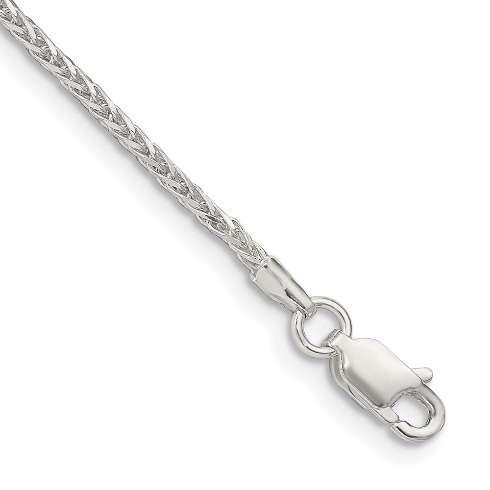 Sterling Silver 1.5mm Diamond-cut Round Spiga Chain