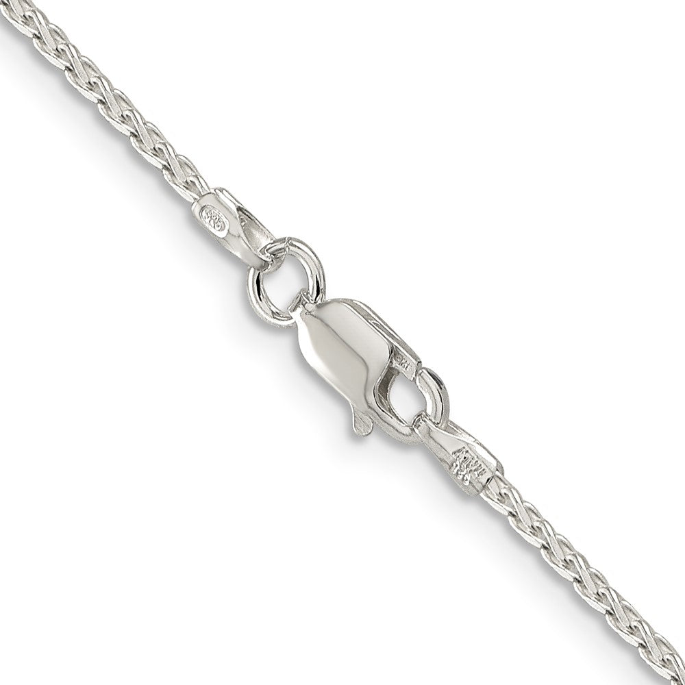 Sterling Silver 1.7mm Diamond-cut Round Spiga Chain