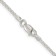 Sterling Silver 1.70mm Diamond-cut Round Spiga Chain