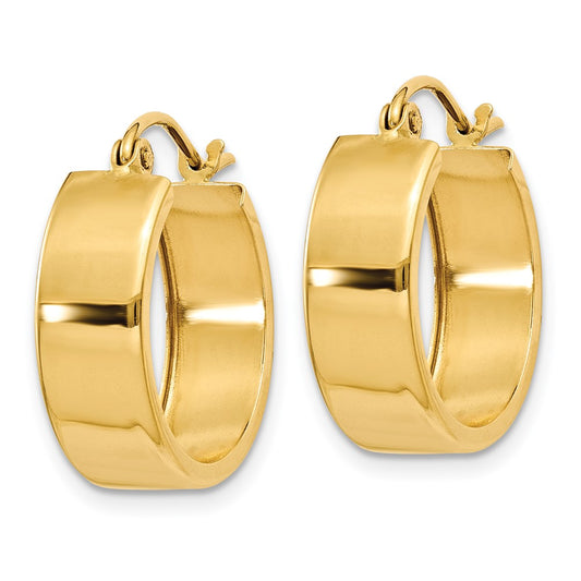 14K Yellow Gold Hoop Earrings