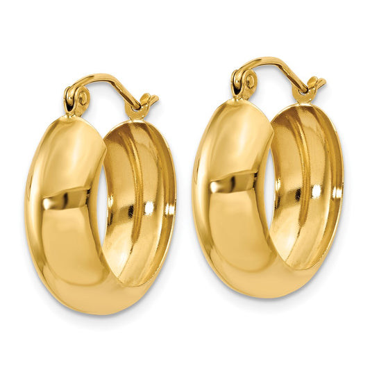 14K Yellow Gold Hoop Earrings