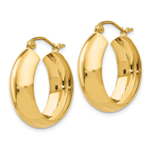 14K Yellow Gold Hoop Earrings