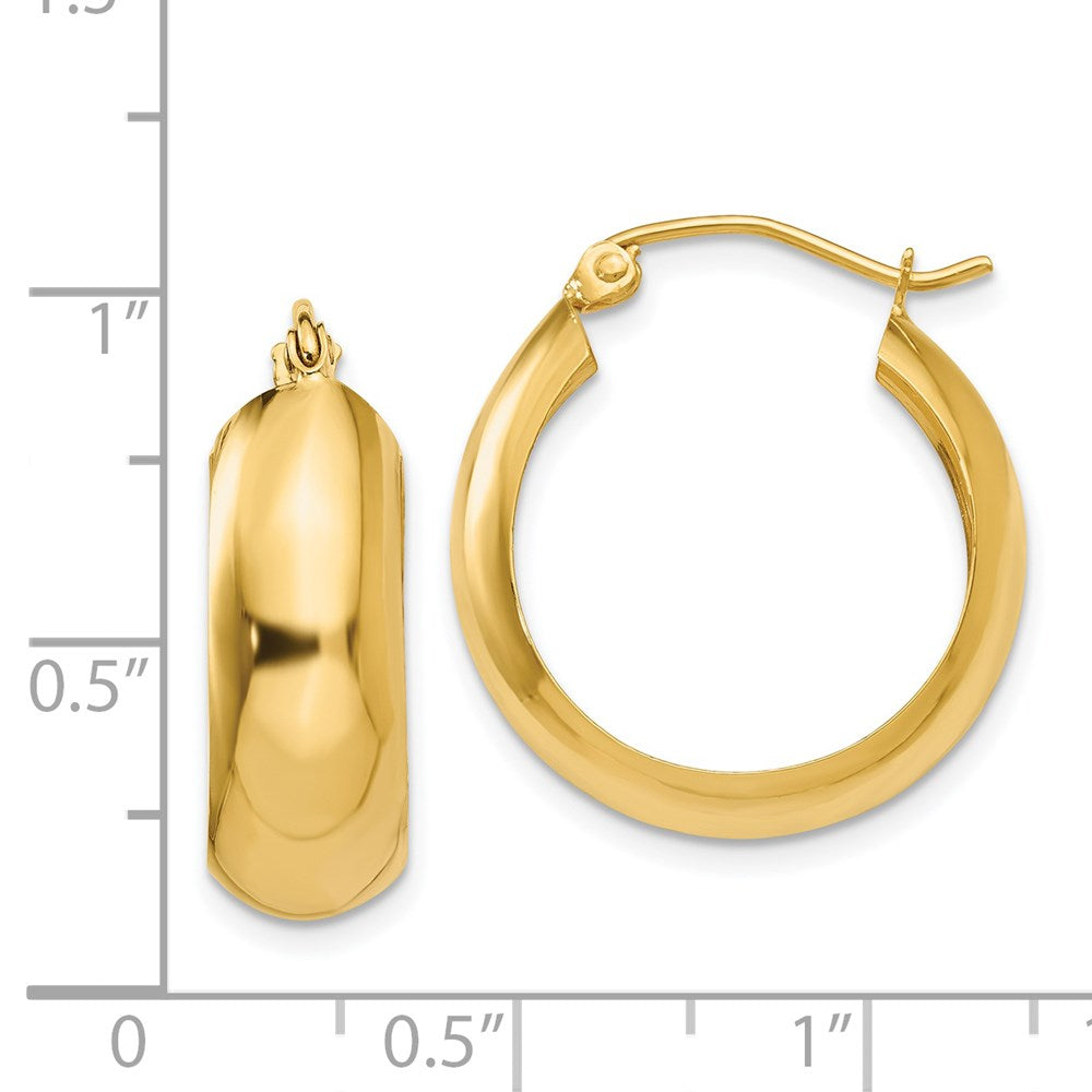 14K Yellow Gold Hoop Earrings