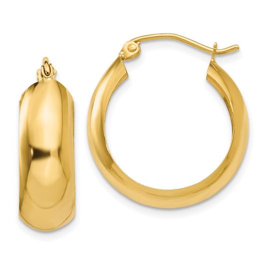 14K Yellow Gold Hoop Earrings