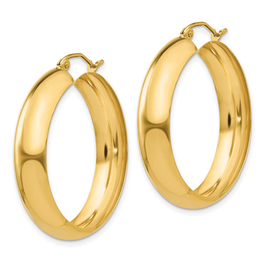 14K Yellow Gold Hoop Earrings