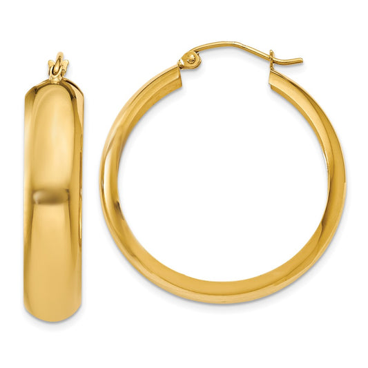 14K Yellow Gold Hoop Earrings