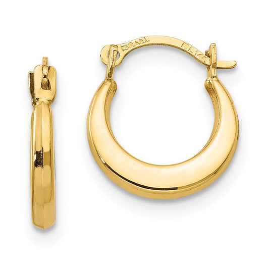 14K Yellow Gold Madi K Small Hoop Earrings