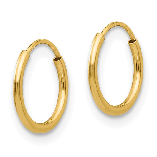 14K Yellow Gold Madi K Endless Hoop Earrings