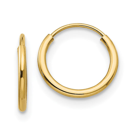 14K Yellow Gold Madi K Endless Hoop Earrings