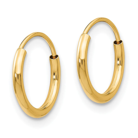 14K Yellow Gold Madi K Endless Hoop Earrings