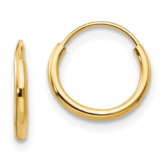 14K Yellow Gold Madi K Endless Hoop Earrings