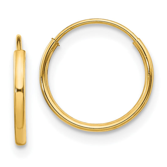 14K Yellow Gold Madi K Endless Hoop Earrings