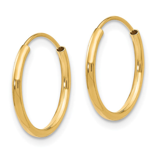 14K Yellow Gold Madi K Endless Hoop Earrings