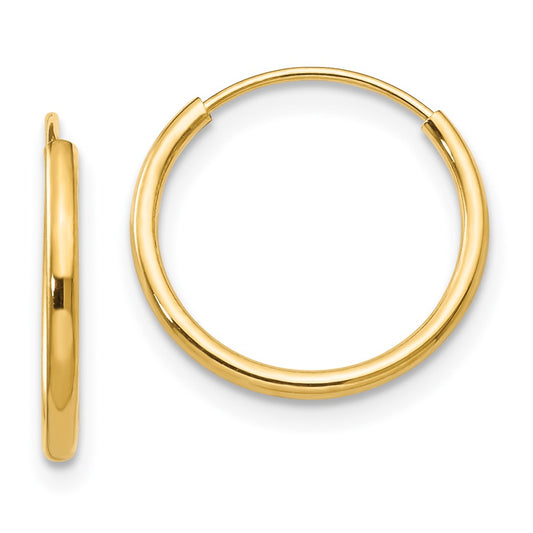 14K Yellow Gold Madi K Endless Hoop Earrings