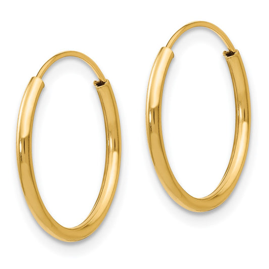 14K Yellow Gold Madi K Endless Hoop Earrings