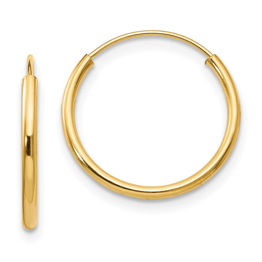 14K Yellow Gold Madi K Endless Hoop Earrings