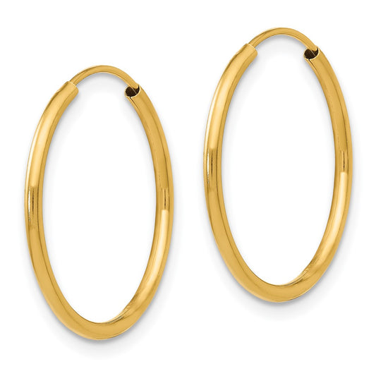 14K Yellow Gold Madi K Endless Hoop Earrings