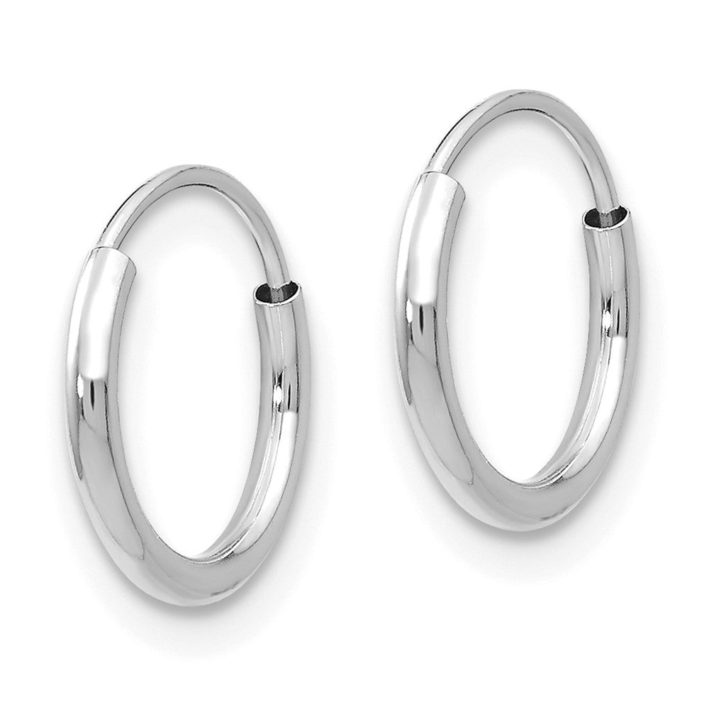 14K White Gold Madi K Endless Hoop Earrings