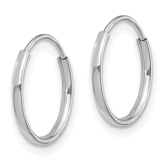 14K White Gold Madi K Endless Hoop Earrings