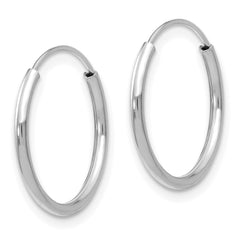 14K White Gold Madi K Endless Hoop Earrings