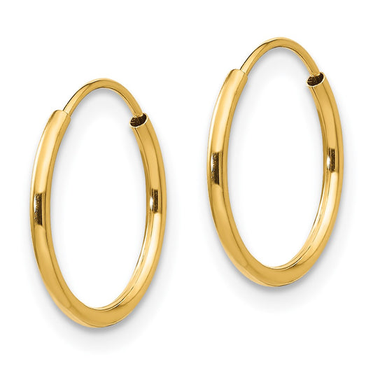 14K Yellow Gold Madi K Endless Hoop Earrings