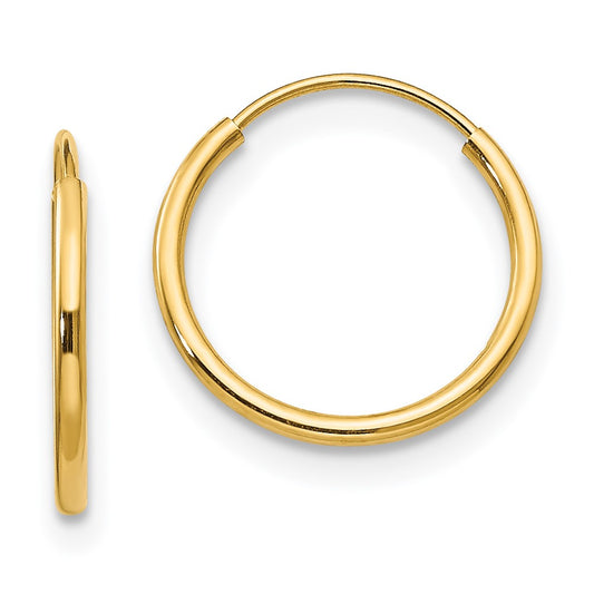 14K Yellow Gold Madi K Endless Hoop Earrings