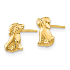 14K Yellow Gold Madi K Dog Post Earrings