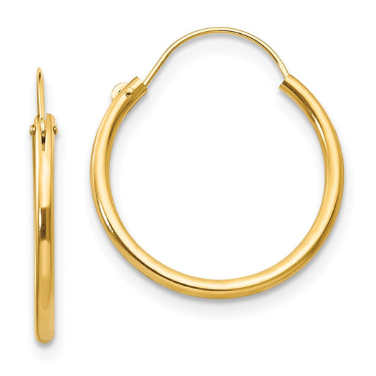 14K Yellow Gold Madi K Hoop Earrings