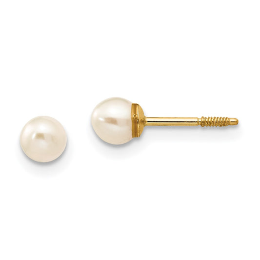 14K Yellow Gold Madi K FWC Pearl Earrings