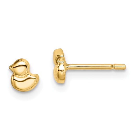 14K Yellow Gold Madi K Duck Post Earrings