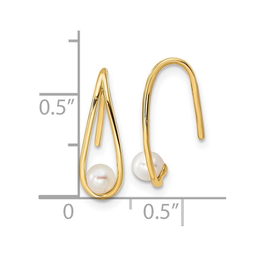 14K Yellow Gold Madi K FWC Pearl Teardrop Earrings