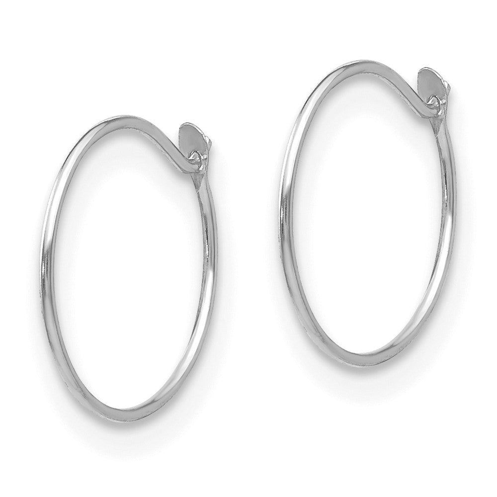 14K White Gold Madi K Sm. Endless Hoop Earrings