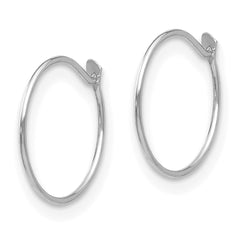 14K White Gold Madi K Sm. Endless Hoop Earrings