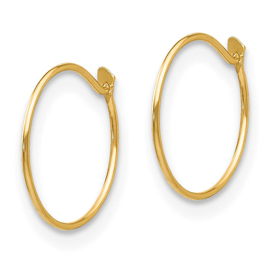 14K Yellow Gold Madi K Sm. Endless Hoop Earrings