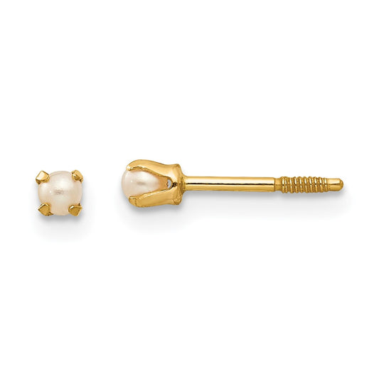 14K Yellow Gold Madi K Baby FWC Pearl Earrings