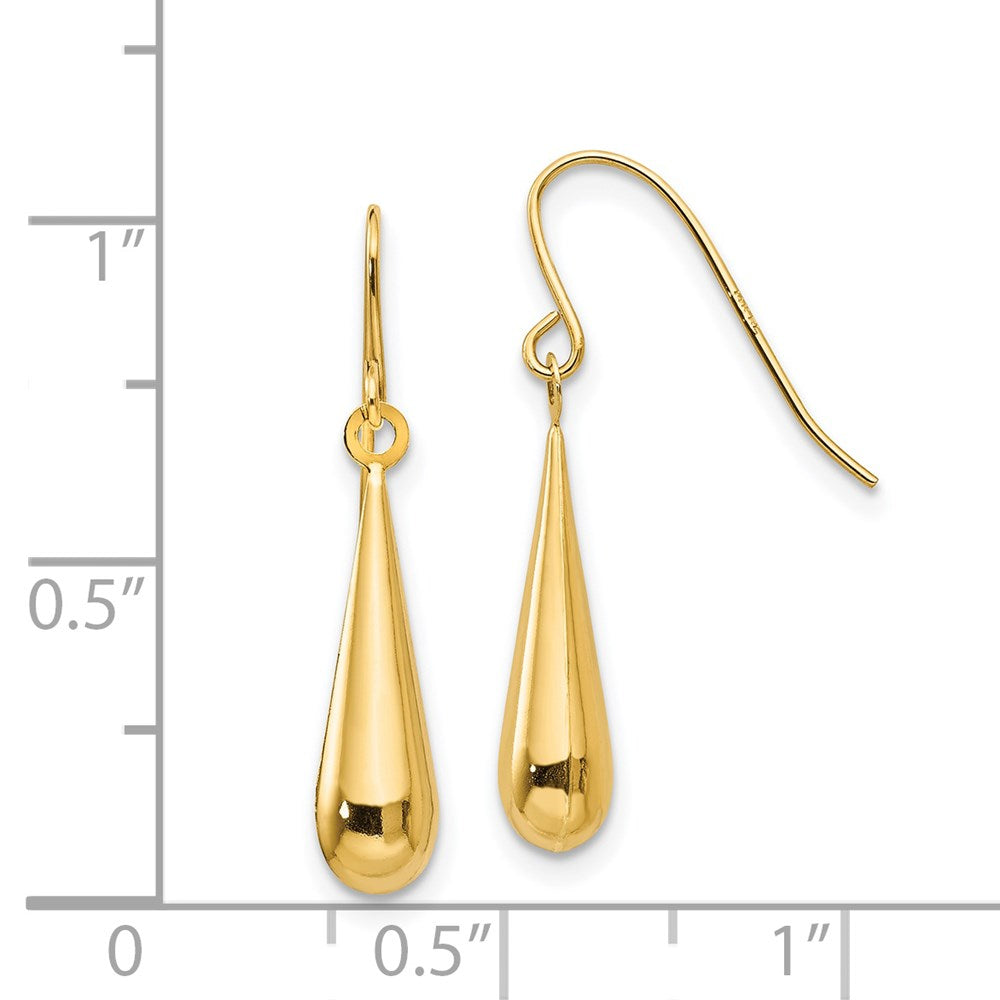 14K Yellow Gold Madi K Teardrop Dangle Earrings