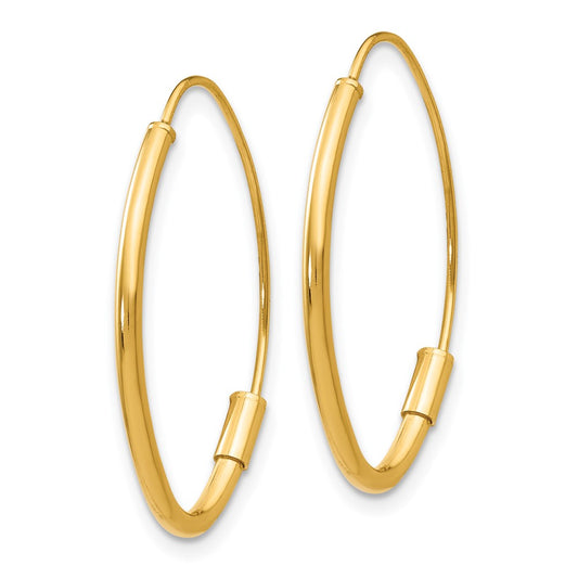 14K Yellow Gold Wire Threader Earrings