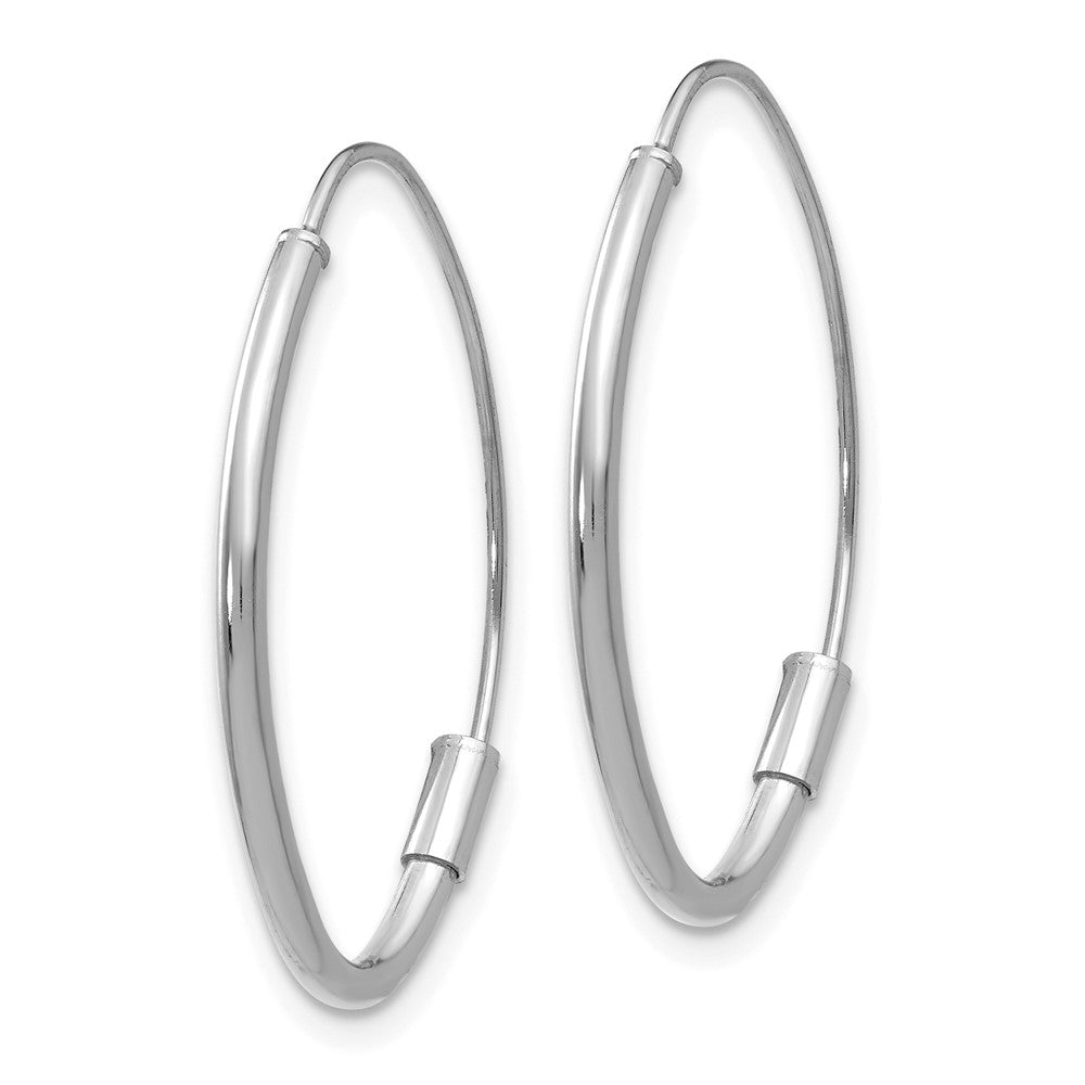 14K White Gold Wire Threader Earrings