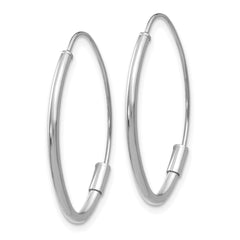 14K White Gold Wire Threader Earrings