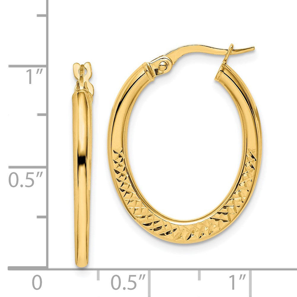 14K Yellow Gold Hoop Earrings