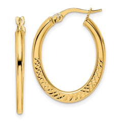 14K Yellow Gold Hoop Earrings