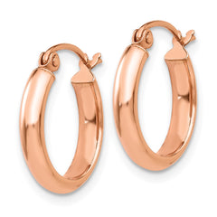 14K Rose Gold Hoop Earrings